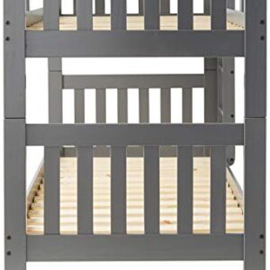 Donco Kids Austin Mission Twin Over Twin Dark Grey Bunkbed