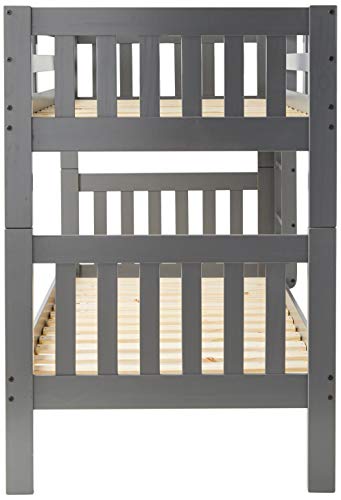 Donco Kids Austin Mission Twin Over Twin Dark Grey Bunkbed