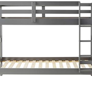 Donco Kids Austin Mission Twin Over Twin Dark Grey Bunkbed