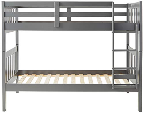 Donco Kids Austin Mission Twin Over Twin Dark Grey Bunkbed