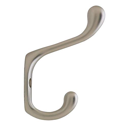 Liberty 3.5 in. Matte Nickel Heavy Duty Coat and Hat Hook Value Pack (3-Pack)