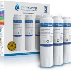 PureSpring NSF42 & NSF372 Certified Refrigerator Water Filter PS-UKF8001-s Compatible with KitchenAid 67003523, 67003523-750, 4396395, Viking RWFFR, Maytag UKF8001, Kenmore 469006, EDR4RXD1 (3 Pack)