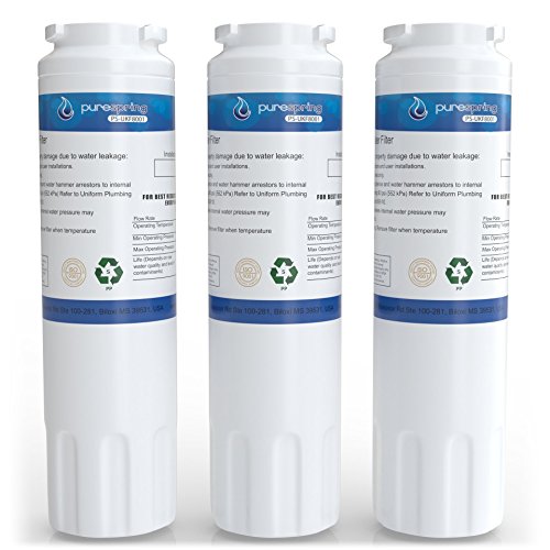 PureSpring NSF42 & NSF372 Certified Refrigerator Water Filter PS-UKF8001-s Compatible with KitchenAid 67003523, 67003523-750, 4396395, Viking RWFFR, Maytag UKF8001, Kenmore 469006, EDR4RXD1 (3 Pack)