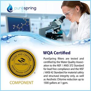 PureSpring NSF42 & NSF372 Certified Refrigerator Water Filter PS-UKF8001-s Compatible with KitchenAid 67003523, 67003523-750, 4396395, Viking RWFFR, Maytag UKF8001, Kenmore 469006, EDR4RXD1 (3 Pack)