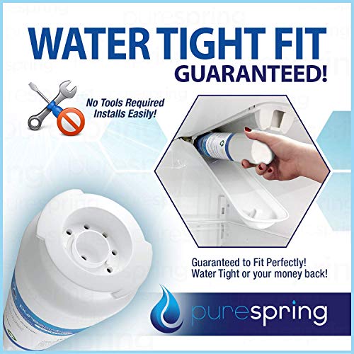 PureSpring NSF42 & NSF372 Certified Refrigerator Water Filter PS-UKF8001-s Compatible with KitchenAid 67003523, 67003523-750, 4396395, Viking RWFFR, Maytag UKF8001, Kenmore 469006, EDR4RXD1 (3 Pack)