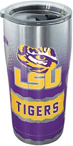 tervis made in usa double walled louisiana state university lsu tigers insulated tumbler cup keeps drinks cold & hot, 16oz, arctic