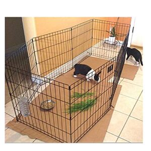 bunny rabbit pen exercise indoor 41-inch with door house pet dog 8 panel gate yard enclosure x pen xpen fence playpen & by oistria