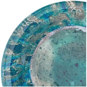 Certified International Radiance Teal Melamine 7.5" All Purpose Bowl, Set of 6, 300 milliliters