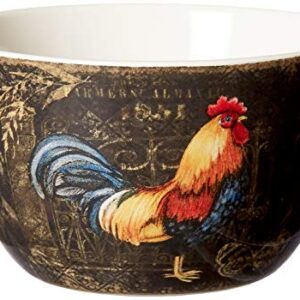 Certified International Gilded Rooster Dinnerware.Tabletop, One Size, Multicolor