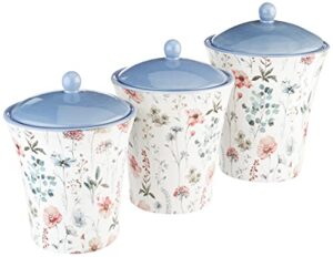 certified international 3 pc. canister set ceramic serveware, one size, multicolor