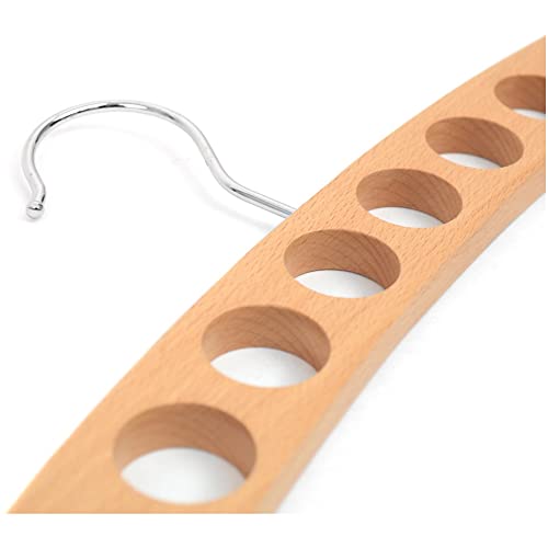 Birch Hardwood Scarf Organizer Holder Hanger 10 Holes