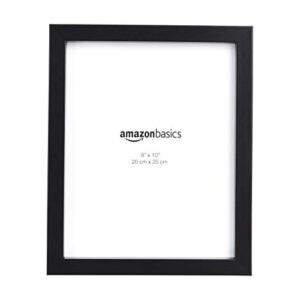 amazon basics rectangular photo picture frame, 8" x 10", pack of 5, black