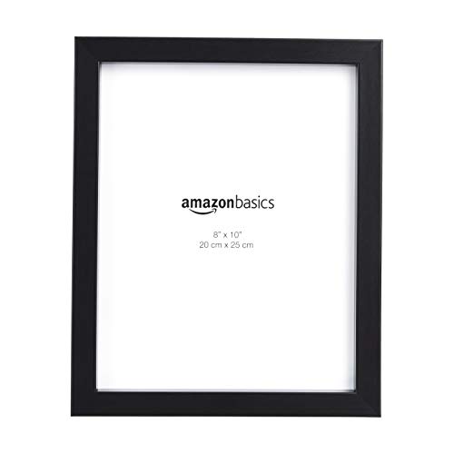 Amazon Basics Rectangular Photo Picture Frame, 8" x 10", Pack of 5, Black