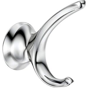 moen darcy double robe hook with press and mark in chrome