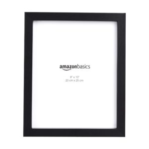 amazon basics rectangular photo picture frame, 8" x 10", pack of 2, black