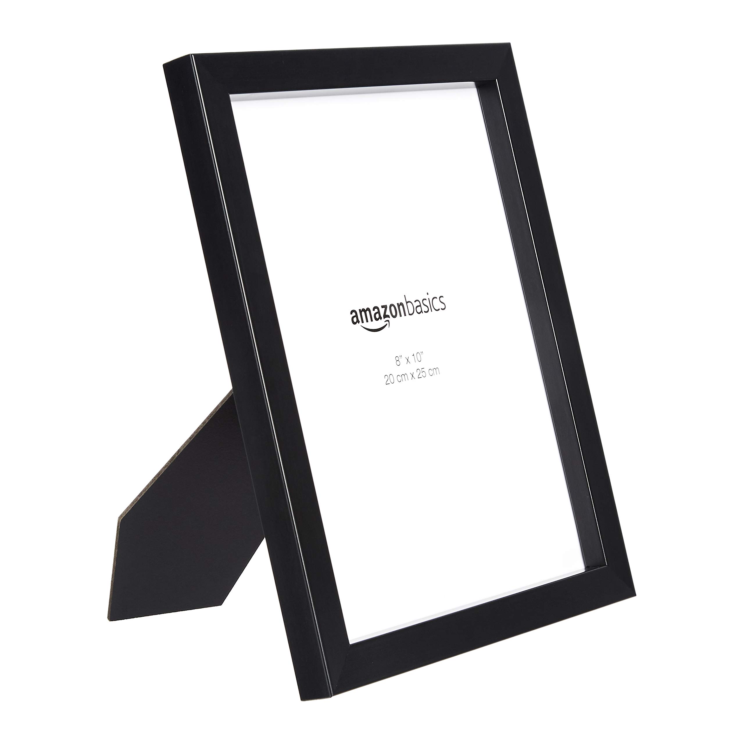 Amazon Basics Rectangular Photo Picture Frame, 8" x 10", Pack of 2, Black