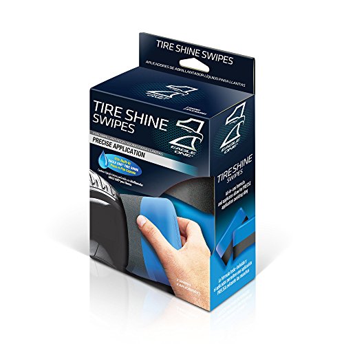 Eagle One All-in-One Tire Shine Foaming Sponge Single-Use Swipes, 2-pack