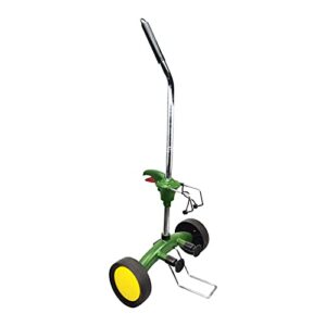 ejwox garden pot mover with adjustable handle - heavy duty plant dolly caddy with sturdy flat-free wheels and gripping suction cups, max 165 lbs weight capacity