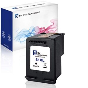 bj remanufactured ink cartridge replacement for hp 61xl 61 xl ch563wn (1 black) for hp envy 4500 5535 deskjet 1000 1010 1055 1512 printer
