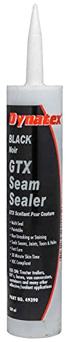 JEGS Seam Sealer | Black | 300mL (10.1 oz.) Cartridge | Made In USA | Paint Over In 30 Minutes | Non-Yellowing, Non-Streaking, Solvent-Free