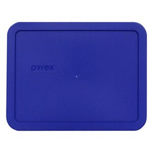 pyrex 7211-pc 6 cup cobalt blue rectangle food storage lid for glass dish (1, cobalt blue)