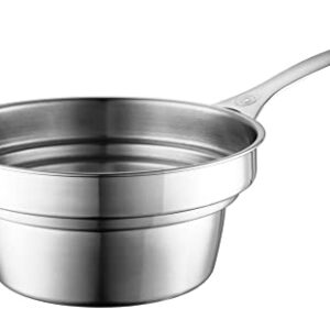 Le Creuset Stainless Steel 2.2 Quart Double Boiler Insert, Fits 2 & 3 Quart Saucepans