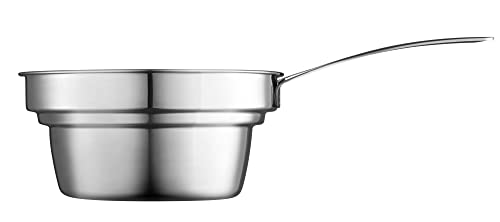 Le Creuset Stainless Steel 2.2 Quart Double Boiler Insert, Fits 2 & 3 Quart Saucepans