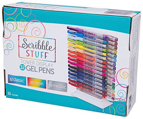 Mega Brand Writing Instruments - Scribble Stuff 32 Count Gel Pen Tower