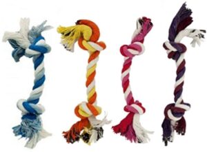 puppy rope toys for small dogs - puppy teething toys - knots dog toy for smart newborn pet and high active puppies - doggy mini dental pack of 4