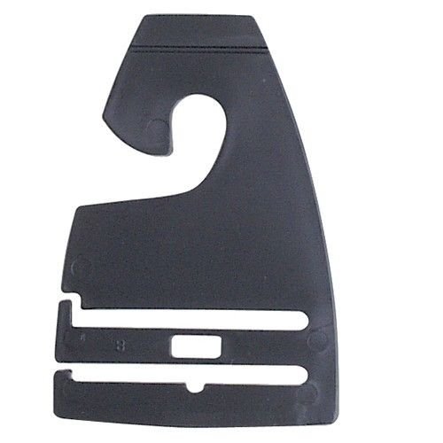 Black Neck Tie Hangers for Retail - Economic Plastic Tie Hooks - 100 Pack