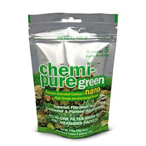 boyd enterprises cpgnnano5 chemi-pure green nano 5 pack aquarium filtration