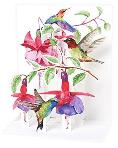 Up with Paper Pop-Up Sight 'N Sound Greeting Card - Hummingbirds