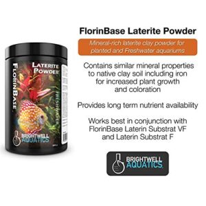 Brightwell Aquatics FlorinBase Laterite Powder - Natural Laterite Clay Substrate for Planted and Freshwater Shrimp Aquaria,