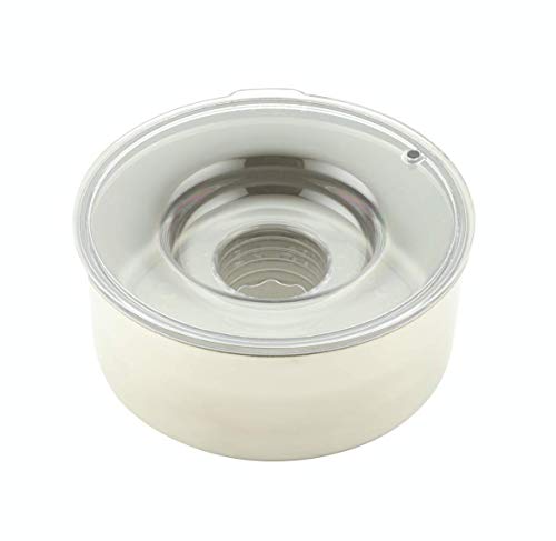 Slopper Stopper Dripless Water Bowls - Stainless Steel Bowl Unit - for Large Breed Dogs 51-85 Lbs, 9.84” Dia, 1 Gallon Capacity