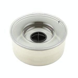 Slopper Stopper Dripless Water Bowls - Stainless Steel Bowl Unit - for Large Breed Dogs 51-85 Lbs, 9.84” Dia, 1 Gallon Capacity