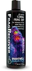 brightwell aquatics frag recover - natural frag dip for tissue recovery and to prevent infections, 500 ml (fragr500)