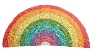 peking handicraft 30ksl288c24ob rainbow shaped hook pillow, 12x24 throw pillow