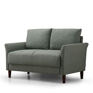 ZINUS Jackie Loveseat Sofa / Easy, Tool-Free Assembly, Green Stone