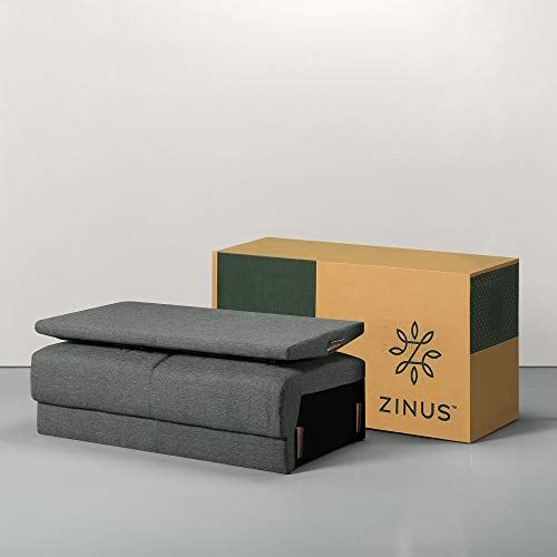 ZINUS Jackie Loveseat Sofa / Easy, Tool-Free Assembly, Green Stone