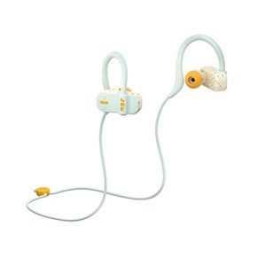 jam live fast workout earphones 30 ft. bluetooth range, ip67 sweat resistant earbuds 3 sizes included, 12 hour battery life, hands-free calling cream soda hx-ep404cs