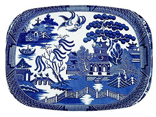 Marye-Kelley Blue Willow Melamine Platter - 10" x 14"