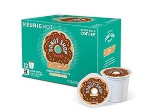 the original donut shop decaf k-cup pods, medium roast,12-count, (pack of 3) [retail packaging]