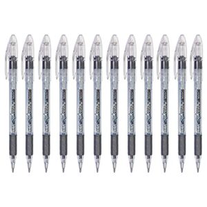 pentel sparkle pop metallic gel pen, (1.0mm) bold line, black/red ink - k91-da