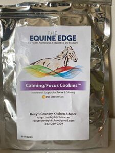 calming/focus cookies - natural horse supplements for calming & focus, 30 cookies
