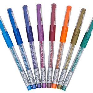 Mega Brand Writing Instruments - Scribble Stuff 8 Count Gel Pens Metallic