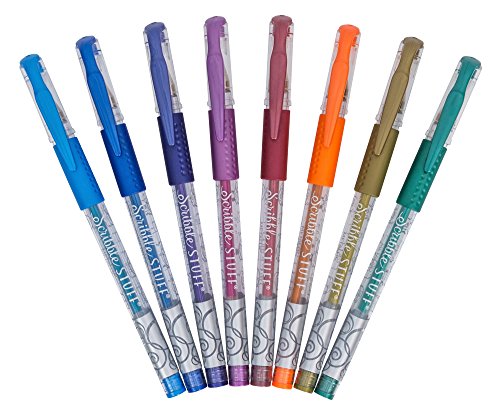Mega Brand Writing Instruments - Scribble Stuff 8 Count Gel Pens Metallic