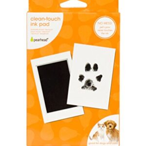 Pearhead Small Pet Paw Print Clean-Touch Ink Pad and Imprint Cards, for Small Sized Cats or Dogs, Pet Owner Gifts, DIY Keepsake Pawprint Maker, Black