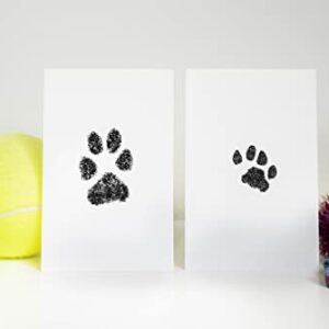 Pearhead Small Pet Paw Print Clean-Touch Ink Pad and Imprint Cards, for Small Sized Cats or Dogs, Pet Owner Gifts, DIY Keepsake Pawprint Maker, Black