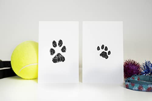 Pearhead Small Pet Paw Print Clean-Touch Ink Pad and Imprint Cards, for Small Sized Cats or Dogs, Pet Owner Gifts, DIY Keepsake Pawprint Maker, Black