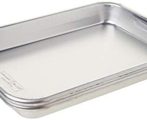 Nordic Ware Burger Serving Trays-2 Piece Set, Aluminum